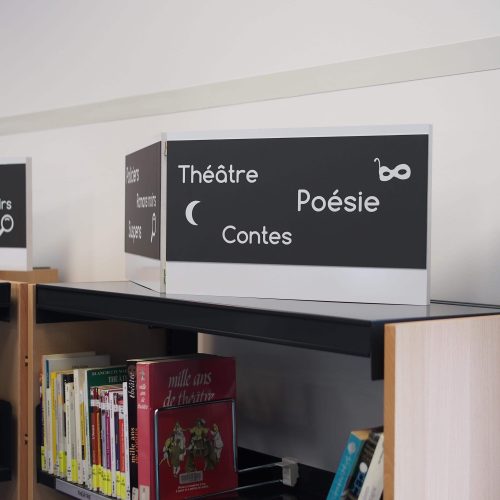 Helene Gerber Férel Médiathèque signalétique